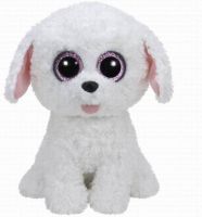 TY 37065 Beanie Boo's Мягкая игрушка Щенок Pippie белый, 23 см