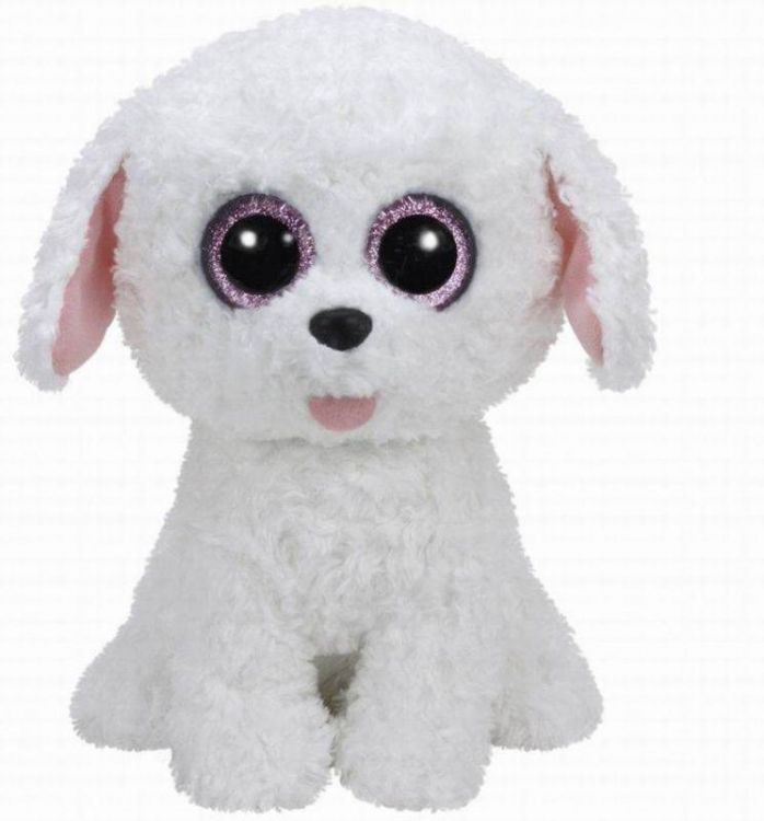 TY 37065 Beanie Boo's Мягкая игрушка Щенок Pippie белый, 23 см