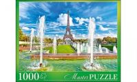 Masterpuzzle 6890 Пазл Эйфелева башня и фонтаны, 1000 элементов