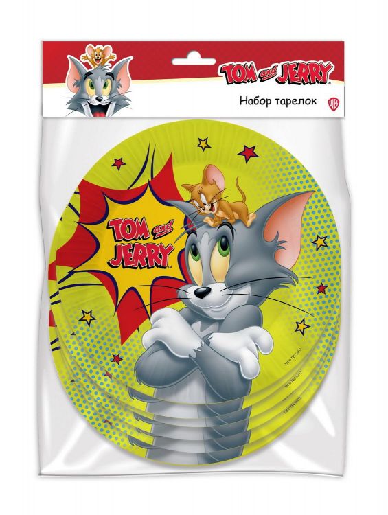 ND Play 295516 Набор бумажных тарелок ND Play Tom&amp;Jerry 230 мм 6 штук