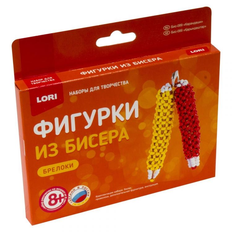 LORI Бис-089 Набор для творчества LORI Фигурки из бисера "Карандаши"