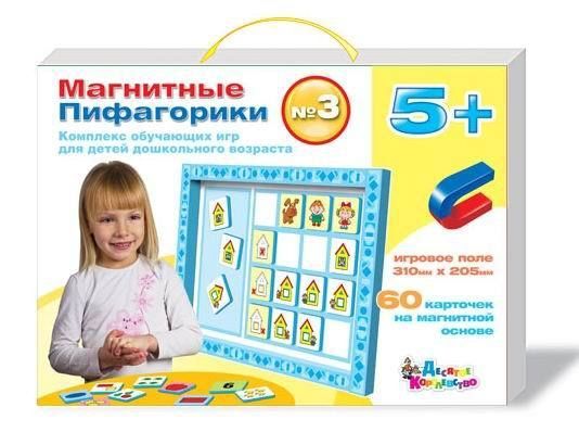 Десятое королевство 01498ДК Игра настольная. Магнитные Пифагорики №3 (возраст 5+)