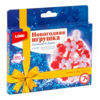 LORI Пз/Бус-005 Набор для творчества LORI Плетение из бусин "Игрушка на ёлку"