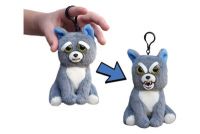 WMC China Representative Office FP001M Собака серая, Feisty Pets, 11 см, с карабином
