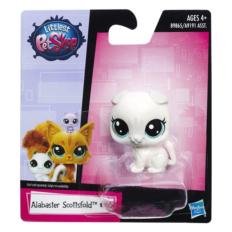 Hasbro B9824 LPS Зверюшка Кошечка Скоттиш фолд Alabaster Scottsfold (#65)
