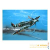 Revell 64164 Подарочный набор "Военный самолет Spitfire Mk V b"(в набор входят краски, клей и кисточки)