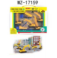 Junfa WZ-17159 Игровой набор Junfa Строительная техника 6 инерционных машинок в коробке
