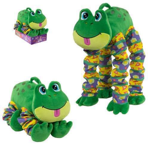 1toy Т13881 Мягкая игрушка Пружиножки Лягушка со звуком, 36 см