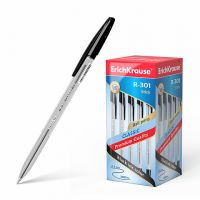 ErichKrause 43185 Ручка шариковая R-301 Classic Stick 1.0, черные чернила
