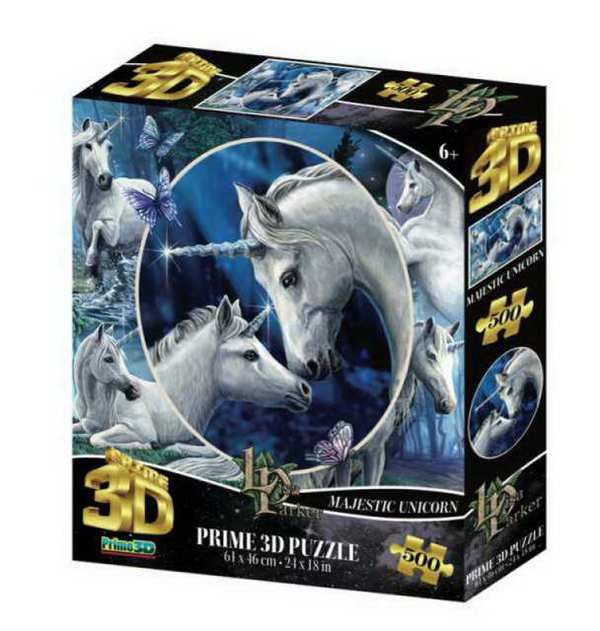 Prime 3D 32532-SBM Пазл 3D 500 Коллаж "Единороги»