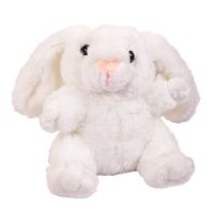 ABtoys M2066 Мягкая игрушка Кролик белый, 17 см