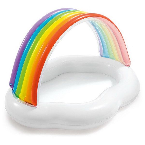 INTEX int57141NP Бассейн детский надувной "RAINBOW CLOUD" (1-3 года), 142смx119смx84см INTEX int57141NP Бассейн детский надувной "RAINBOW CLOUD" (1-3 года), 142смx119смx84см