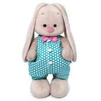 BUDI BASA StS-390 Мягкая игрушка BUDI BASA Зайка Ми в изумрудном комбинезоне (малый) 25 см