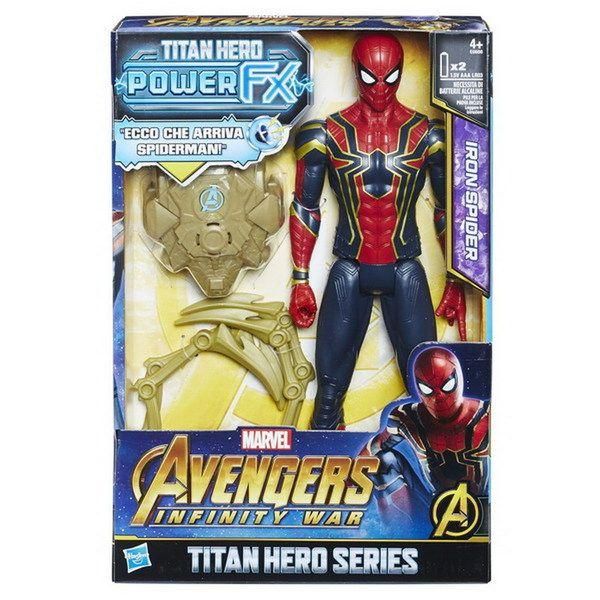 Hasbro E0608 Avengers Movie Фигурка Железный Человек-паук Пауэр Пэк, со звуком