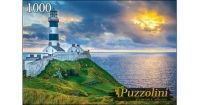 Puzzolini 7724 Пазл Ирландия Маяк мыса Олд-Хед-оф-Кинсейл, 1000 элементов