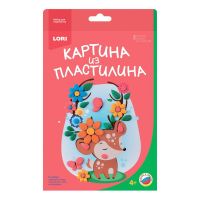 LORI Пз/Пл-009 Набор для творчества LORI Картина из пластилина "Оленёнок"
