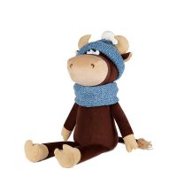 Maxitoys Luxury MT-MRT022005-23 Мягкая игрушка Maxitoys Luxury Бычок Василий в Шарфе и Шапке, 23см