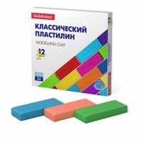 ErichKrause 50558ЕК Пластилин классический ErichKrause Basic 12 цветов, 192г (коробка)