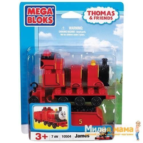 Mega Bloks 10504 Паровозик Джеймс из серии "Томас и его друзья"