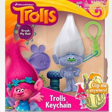 Zuru 6201 Trolls Коллекционная фигурка-брелок Алмаз, 7 см