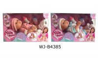 ABtoys (АБтойс) WJ-B4385 Игровой набор JUNFA Пупс 35см с акссесуарами со звуковыми эффектами, 2 вида в коллекции