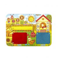 Woodlandtoys 112206 Развивающая игрушка Woodlandtoys Бизиборд Один-много 19,5*27,5