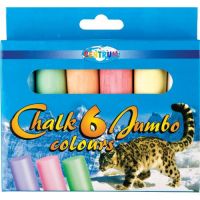 CENTRUM 82426 Мелки цветные 6 шт, диаметр 24 мм, длина 11,5 см JUMBO
