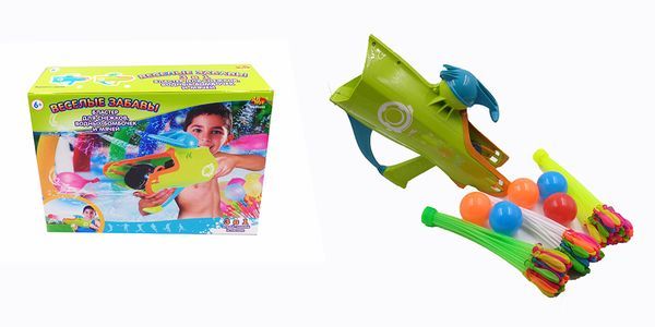 ABtoys PT-00868 Бластер снежно-водный однозарядный 3 в 1 "Веселые забавы", 2 цвета в ассортименте (зеленый, голубой)