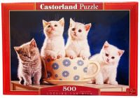 Castorland 52042 Пазл Четыре котенка, 500 деталей