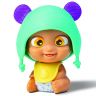 TigerHead BP002D2 Интерактивный малыш Baby Buppies в бирюзовой колыбельке