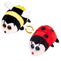 AB toys M5009 Мягкая игрушка Перевертыши Пчёлка/Божья коровка, 16 см