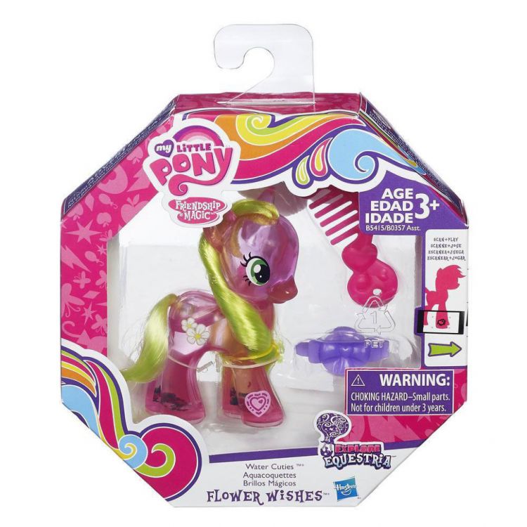 Hasbro B5415 MLP Серия "Water Cuties" Пони с блестками Flower Wishes