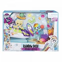 Hasbro E1085 MLP EG Minis Мини-кукла Пляжный отдых Радуга