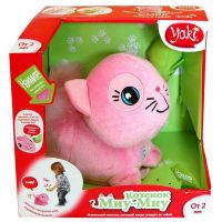 Yaki 0133 Мягкая интерактивная игрушка Котенок Миу-миу с мышкой