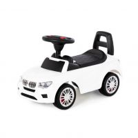 Полесье 84538 Каталка автомобиль "SuperCar" №5 со звуковым сигналом (белая)