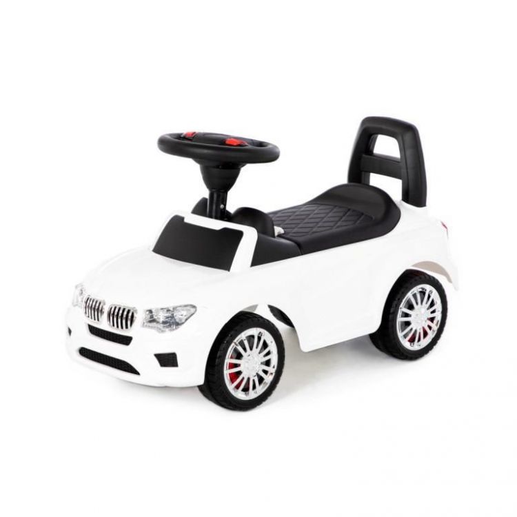 Полесье 84538 Каталка автомобиль "SuperCar" №5 со звуковым сигналом (белая)
