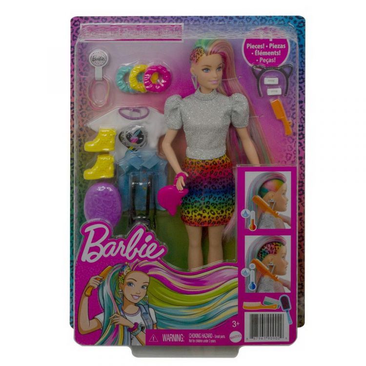 Mattel GRN81 Кукла Mattel Barbie с разноцветными волосами Mattel GRN81 Кукла Mattel Barbie с разноцветными волосами