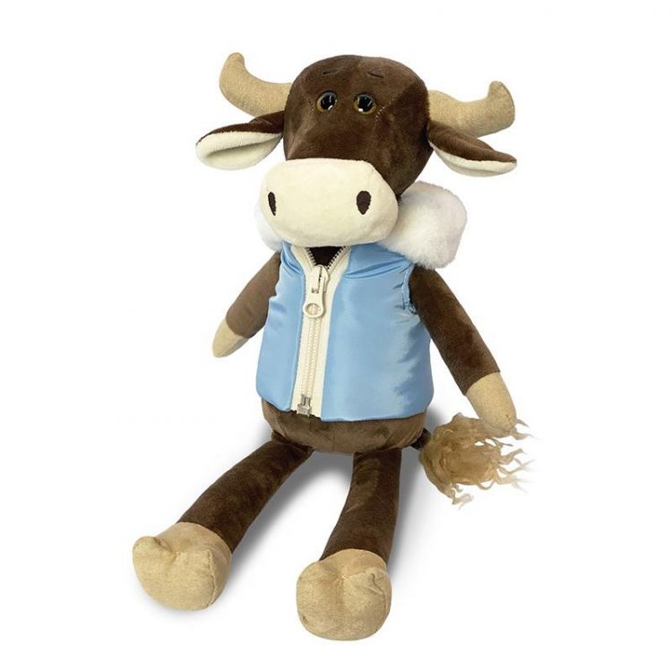 Maxitoys Luxury MT-MRT022014-23 Мягкая игрушка Maxitoys Luxury Бык Гаврила в Пуховой Жилетке, 23см Maxitoys Luxury MT-MRT022014-23 Мягкая игрушка Maxitoys Luxury Бык Гаврила в Пуховой Жилетке, 23см