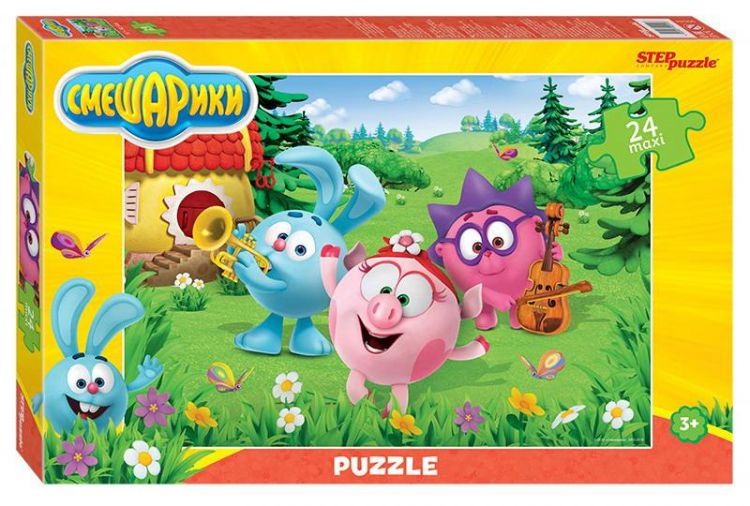 СТЕП ПАЗЛ 90044 Пазл STEP puzzle MAXI Смешарики Мармелад Медиа 24 элемента