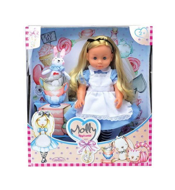 Dimian BD1365 Кукла Bambina Bebe Molly Magic World, говорит 50 слов на русском языке, 40 см