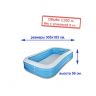 Intex 58484 Бассейн надувной "Swim Center", 305х183х56 см