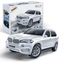 BanBao 6803 Конструктор Машина BMW X5 (белый цвет), масштаб 1:28, 98 деталей