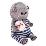 BUDI BASA BB-041 Мягкая игрушка Кот Басик BABY с овечкой, 20 см