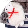 BUDI BASA BB-041 Мягкая игрушка Кот Басик BABY с овечкой, 20 см