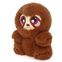 BEVERLY HILLS TEDDY BEAR SQ00957-3 Мягкая игрушка-сквиши Squeezamals серии 3Deez De-lux. Ленивец коричневый 20см