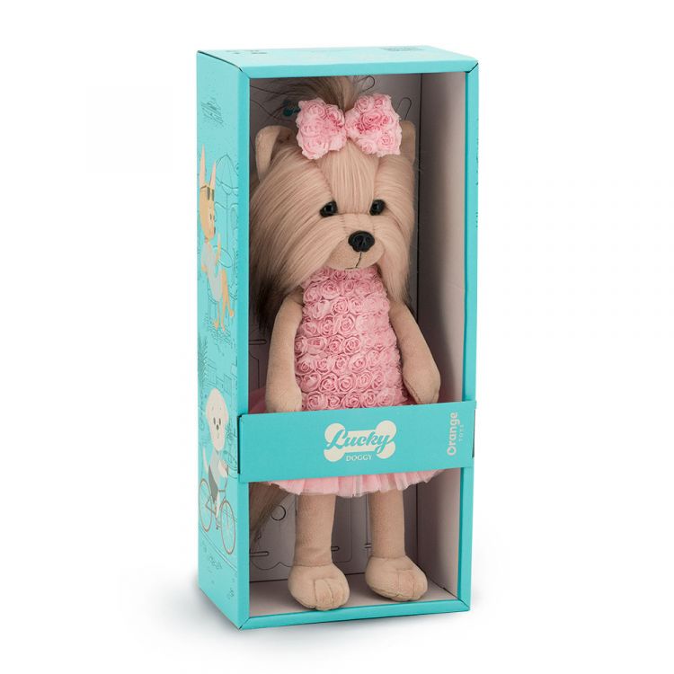 Orange Toys LD036 Lucky Doggy Мягкая игрушка Собачка Lucky Yoyo: Розовый микс, 25 см