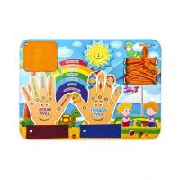 Woodlandtoys 112209 Развивающая игрушка Woodlandtoys Бизиборд Право-лево 19,5*27,5