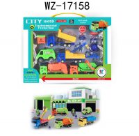 Junfa WZ-17158 Игровой набор Junfa Порядок в городе 6 инерционных машинок в коробке