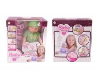 ABtoys PT-01035 Кукла Baby boutique, пьет и писает, звуковые эффекты 25 см, в коробке