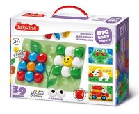 Десятое королевство 02523ДК Мозаика для самых маленьких  BABY TOYS d40/6 цв/39 эл